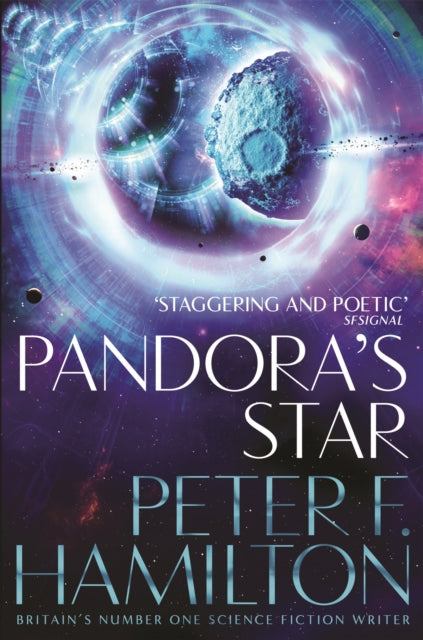 Front cover of Pandora's Star by Peter F. Hamilton, paperback