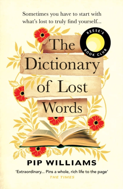 Front cover of The Dictionary of Lost Words by Pip Williams, paperback