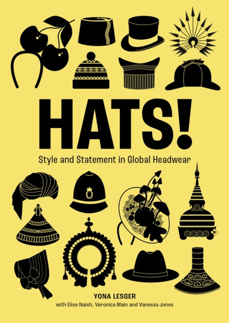 Front cover of Hats! by Yona Lesger, hardback