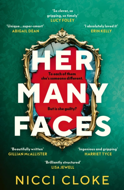 Front cover of Her Many Faces by Nicci Cloke, paperback