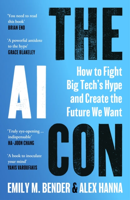 Front cover of The AI Con by Emily M. Bender, paperback