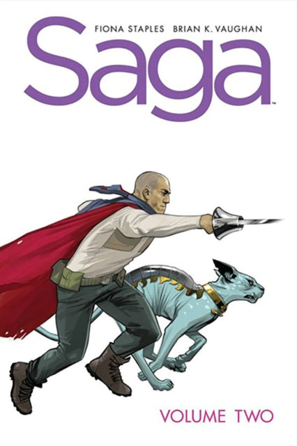 Front cover of Saga Volume 2: New Edition by Brian K Vaughan, paperback