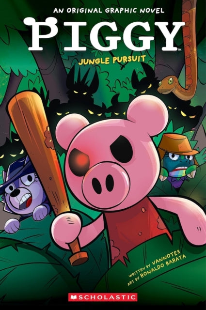 Front cover of Piggy Graphic Novel #3 Jungle Pursuit by Vannotes _, paperback