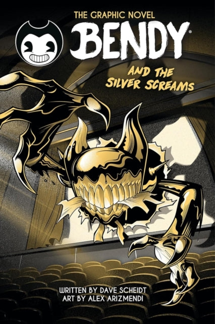 Front cover of Bendy Graphic Novel: Bendy and the Silver Screams by Alex Arizmendi, paperback