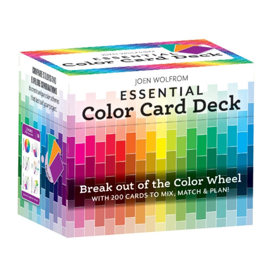 Essential Color Card Deck : Break out the Color Wheel with 200 Cards to Mix, Match & Plan! Includes Hues, Tints, Tones, Shades & Values - Joen Wolfrom