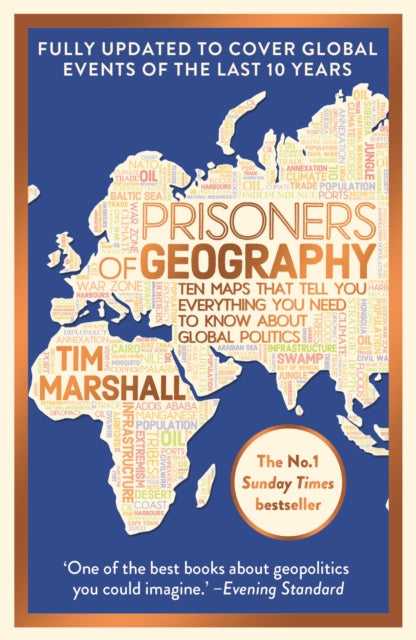 Front cover of Prisoners of Geography by Tim Marshall, paperback