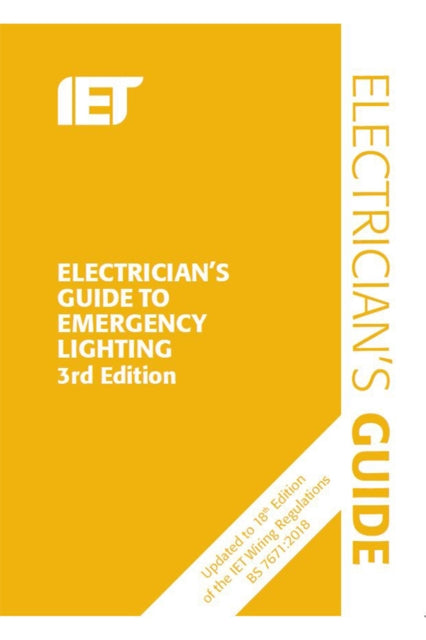 Front cover of Electrician's Guide to Emergency Lighting - The Institution of Engineering and Technology, spiral-bound