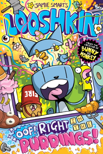 Front cover of Looshkin: Oof! Right in the Puddings! (a Phoenix Comic Book, from the multi-million-selling creative genius Ja by Jamie Smart, paperback