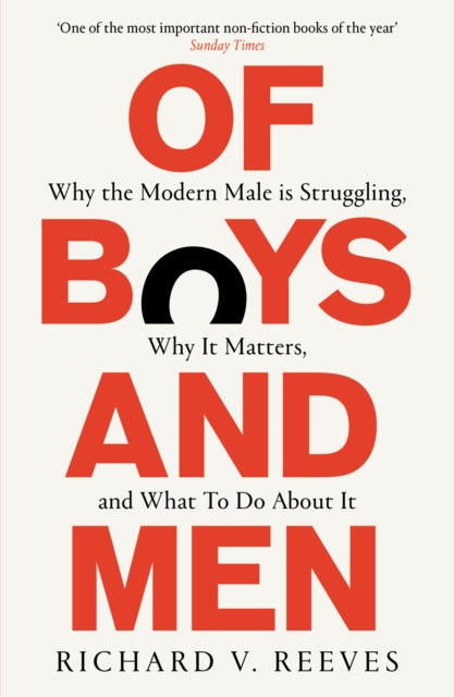 Front cover of Of Boys and Men by Richard V. Reeves, paperback