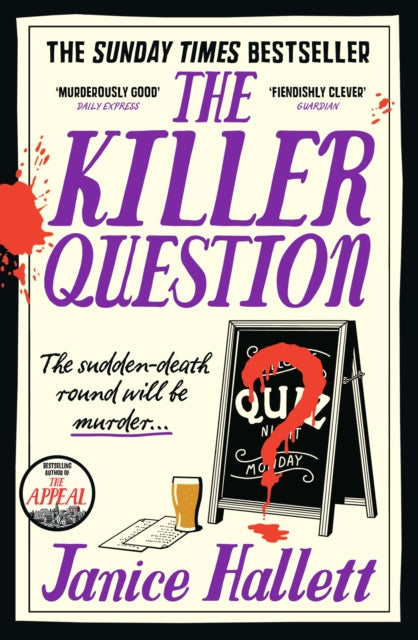 Front cover of The Killer Question by Janice Hallett, paperback