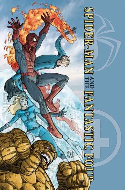 Front cover of Spider-Man & Fantastic Four by Mario Alberti, hardback
