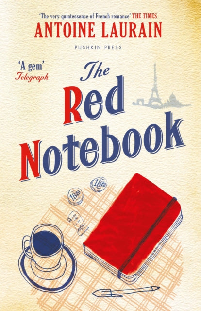 Front cover of The Red Notebook by Antoine Laurain, paperback