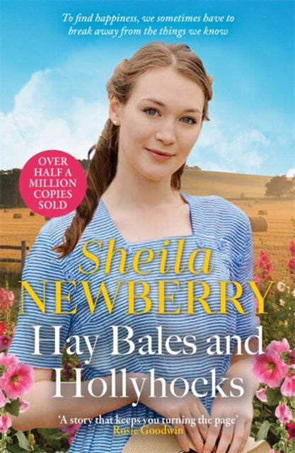 Front cover of Hay Bales and Hollyhocks by Sheila Newberry, paperback