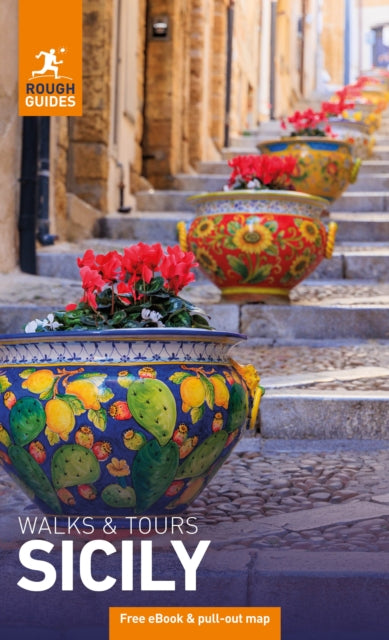Front cover of Rough Guides Walks and Tours Sicily: Travel Guide with eBook by Rough Guides, paperback