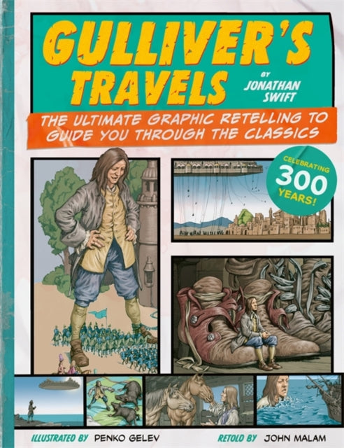 Front cover of Classic Comics: Gulliver's Travels by John Malam, paperback