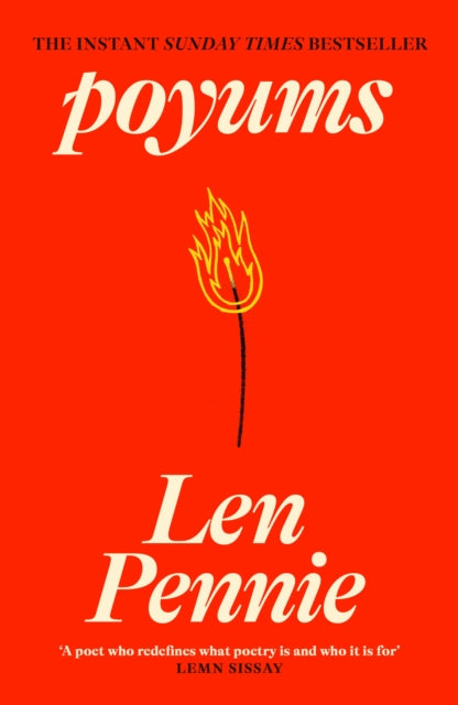Front cover of poyums by Len Pennie, paperback