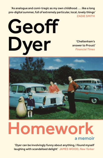 Front cover of Homework by Geoff Dyer, paperback