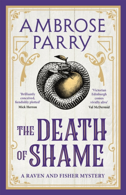 Front cover of The Death of Shame by Ambrose Parry, hardback