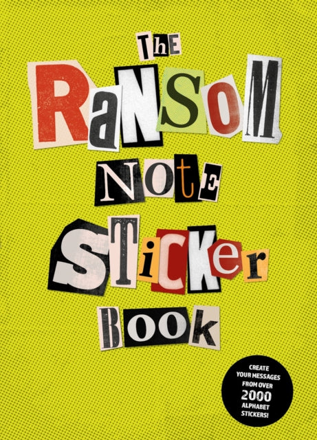 Front cover of The Ransom Note Sticker Book by Luke Herriott, paperback