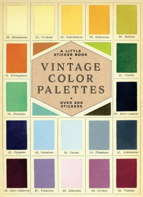 Vintage Colour Palettes : A Little Sticker Book - Skittledog