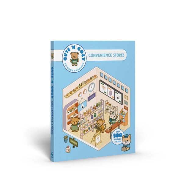 Cute 'n' Cozy Sticker Therapy: Convenience Stores : Over 500 Reusable Stickers! - Skittledog