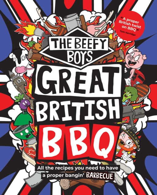Front cover of The Beefy Boys' Great British BBQ, hardback