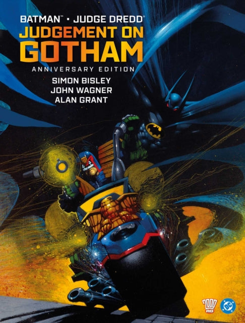 Front cover of Batman Judge Dredd: Judgement on Gotham - Anniversary Edition by Alan Grant, hardback