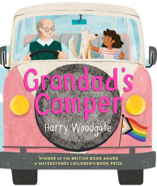 Front cover of Grandad's Camper by Harry Woodgate, board book
