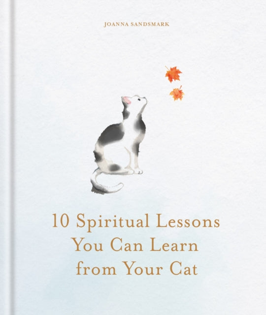 Front cover of 10 Spiritual Lessons You Can Learn from Your Cat by Joanna Sandsmark, hardback