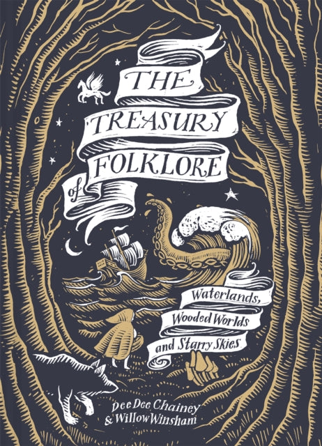 Front cover of The Treasury of Folklore by Willow Winsham, hardback