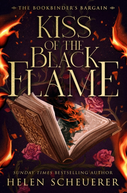 Front cover of Kiss of the Black Flame by Helen Scheuerer, hardback