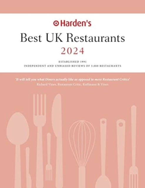 Front cover of Harden's Best UK Restaurants 2024 by Peter Harden, paperback