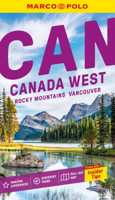 Marco Polo Canada West Pocket Travel Guide : Pull-out Map | Local Knowledge | Covers: Vancouver, Rocky Mountains, Victoria, Banff and more - Marco Polo