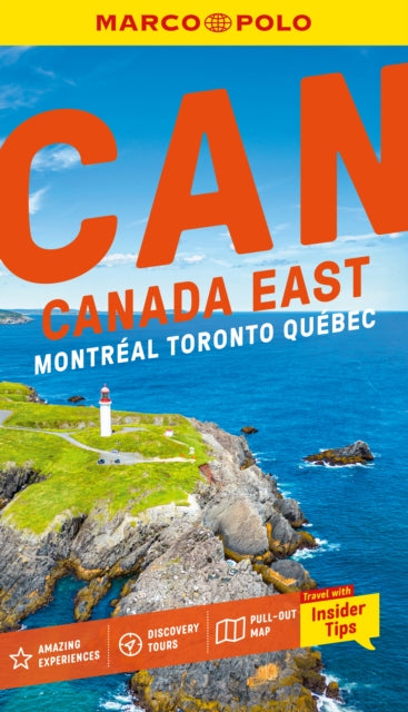 Marco Polo Canada East Pocket Travel Guide | Pull-out Map | Local Knowledge | Covers: Montreal, Toronto, Quebec and more - Marco Polo