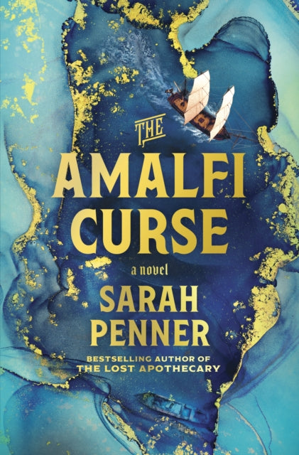 Front cover of The Amalfi Curse by Sarah Penner, paperback