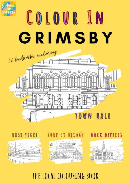 Front cover of Grimsby Colouring Book (A4) by Weil, paperback