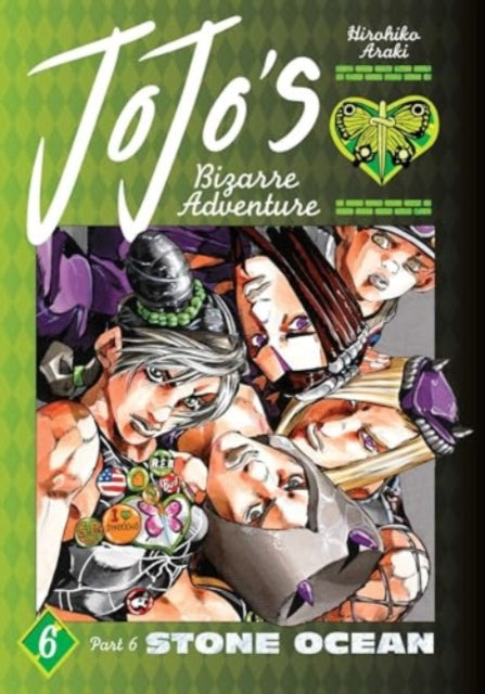 Front cover of JoJo's Bizarre Adventure: Part 6--Stone Ocean, Vol. 6 by Hirohiko Araki, hardback