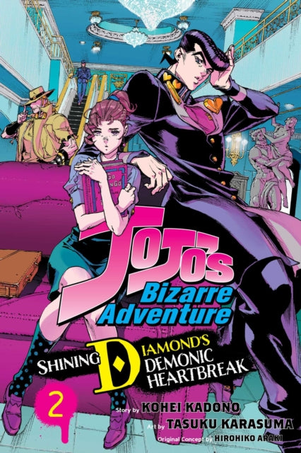 Front cover of JoJo's Bizarre Adventure: Shining Diamond's Demonic Heartbreak, Vol. 2 by Kohei Kadono, paperback