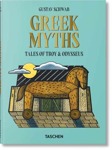 Front cover of Greek Myths by Gustav Schwab, hardback