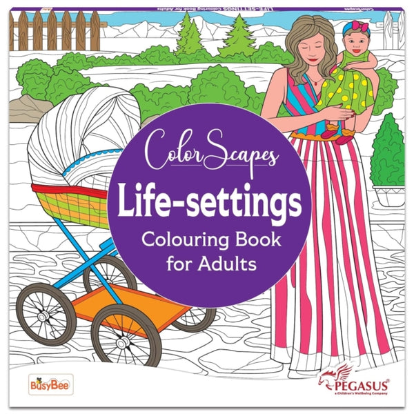 Life-Settings Colouring Book for Adults -