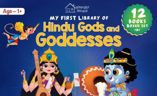 Front cover of My First Library of Hindu Gods and Goddesses (Boxed Set) - Set of 12 Books by Wonder House Books