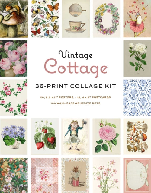Vintage Cottage Wall Collage Kit - Insight Editions