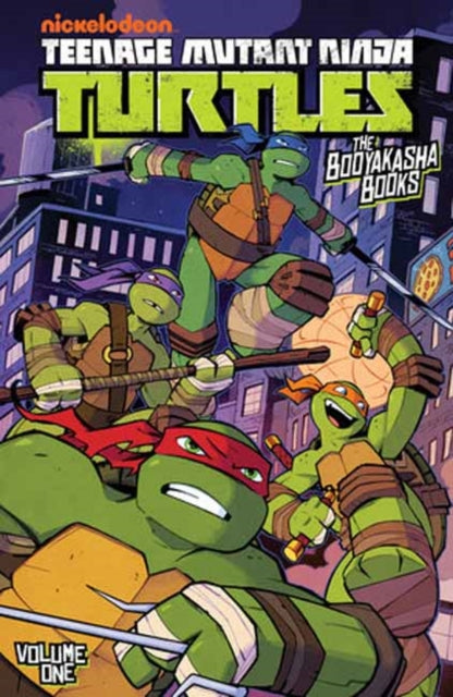 Front cover of Teenage Mutant Ninja Turtles: The Booyakasha Books, Vol. 1 by Erik Burnham, paperback