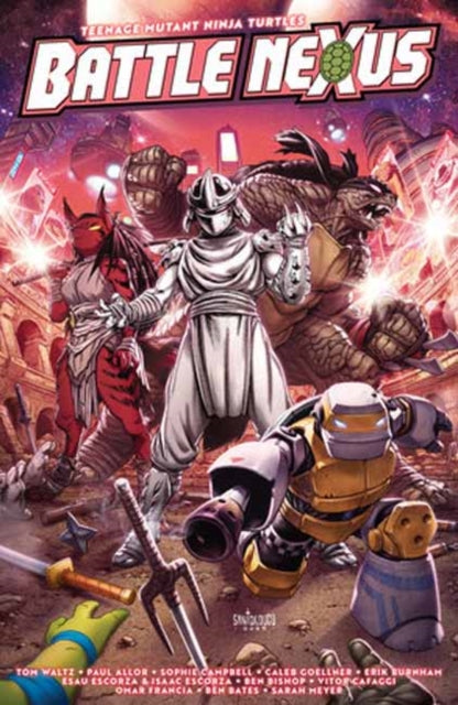 Front cover of Teenage Mutant Ninja Turtles: Battle Nexus by Sophie Campbell, paperback